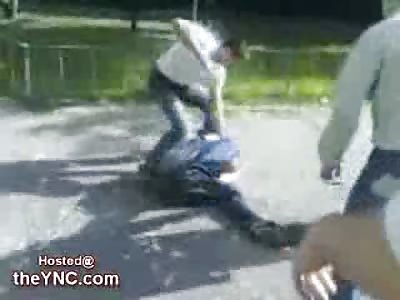 Chechan delivers a Brutal Beatdown to a Russian Skinhead