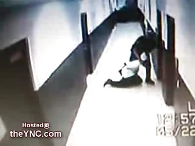 Police Officer almost puts a Suspects Head through a Wall