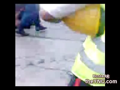 Man lies with a quarter of his Body ripped off but still Alive (Graphic Video)