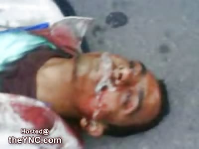 Drug Dealer takes his last Breath as he lay Foaming at the Mouth and Dying