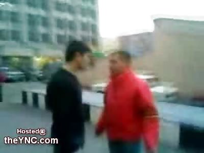 Tough Kid in Black delivers a Quick and Painful Beating