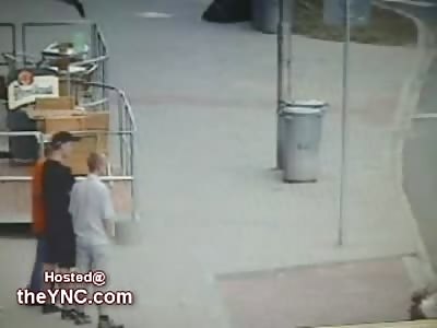 Man is Dragged into the Street and Beaten like a Dog