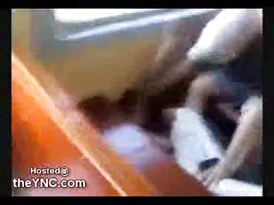 Russian Gangsters Brutally Stab and Attack a Kid on a Train