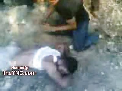 Man Beaten in Front of his Family before his Execution
