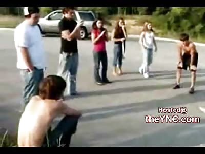 Redneck Delivers a Bonecrushing Sucker Punch