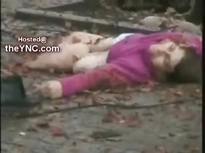 Woman Ripped in Half at the Bus Stop, Guts Sprayed all over the Glass