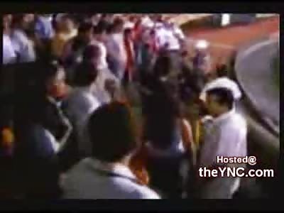 Soccer Fan Falls to his Death