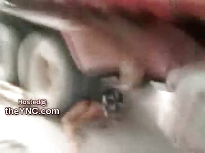 Gruesome: Man Run Over by Truck ends Up in Upright Position