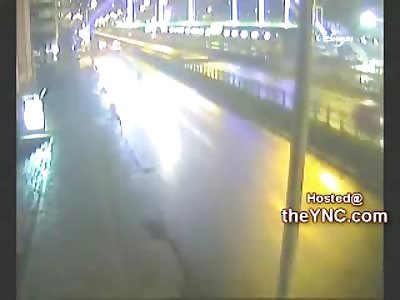 Kid Crossing the Street Killed and Flipped onto Sidewalk...Friend Runs for Help