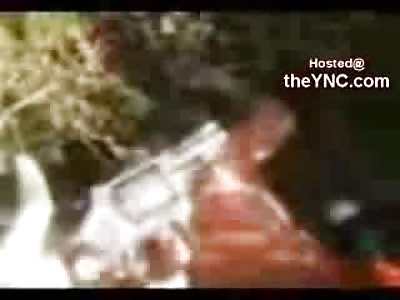 Brazilian Teens Original Cell Phone Murder Moments after Shooting Man in Head (Blood Bubbling from Nose)