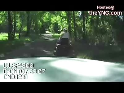 Almost Unbelievable: Epic Redneck is Tased off His  Lawn Mower