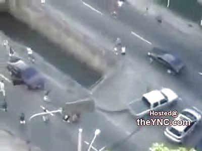 Man Beaten in the Street During Crazy Riot