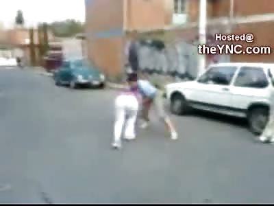 Brute Lesbian Beats the Shit out of her Younger Girlfriend