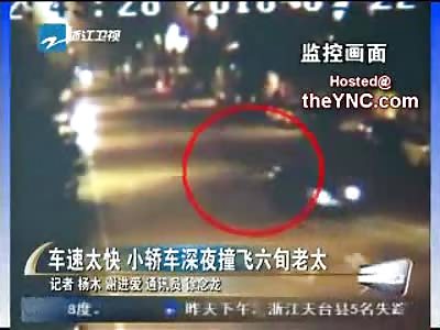 Confused Pedestrian Fatally Struck and Tossed by Car in the Street