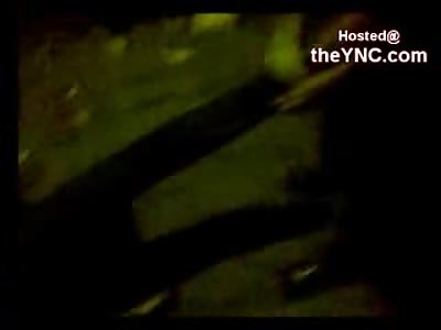 Blonde Venezuelan Girl with a LOT of Hair gets Her Ass Kicked in the Alley Way