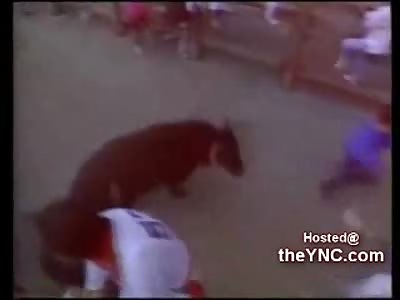 Man gets 10 Inches of  Bull Horn into his Thigh