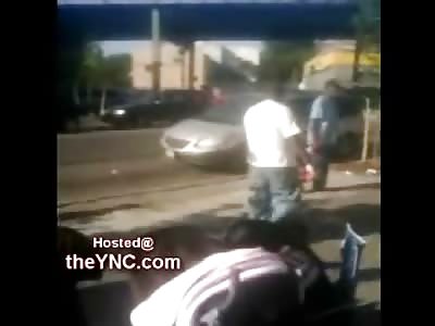 Dad KO's Older Man in Front of his Shit Talking Daughter