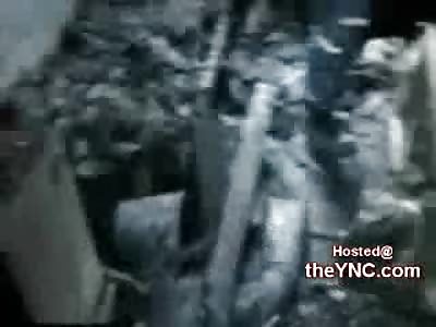 Bizarre Video shows People Flash Frozen from House Fire