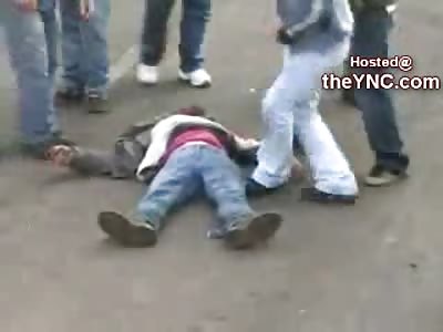 Man Standing Outside of his House when an Angry Bull Comes Along......