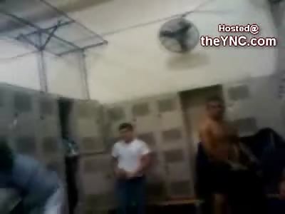 Bully in the Locker Room Chokes Kid Unconscious to Show Off
