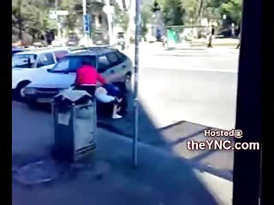 Young Girl Delivers Epic Beating to Grandmother (Granny Panties at the End of the Video)