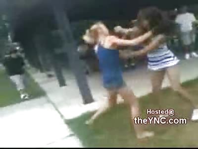 Cute Preppy Girl #1 Shows Cute Preppy Girl #2 Who's Boss