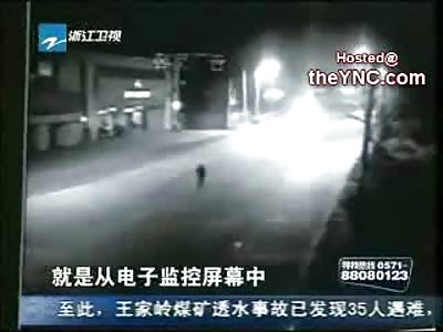 Stumbling Drunken Man is Killed by Swerving Drunk Driver