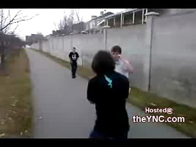 Bully Puts on a Brutal Ass Whooping to Nerdy Kid