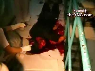 Man Beaten to Death with a Broken Bottle is left in a Bloody Puddle