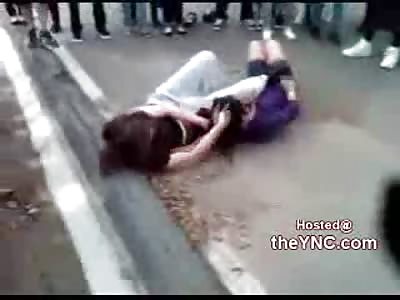 Crazy Bitch Unleashes Fury on Girl Head