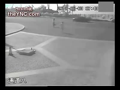 Pretty but Not Lucky...Female Struck and Killed by Skidding Car....Traffic does NOT Stop