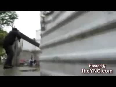 News Cameras Roll as Mexican Police Kill Man Robbing a Laundromat