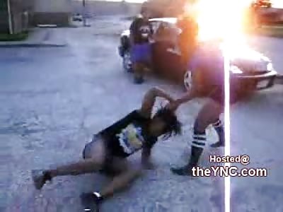 Crazy Beast Like Black Chick WHOOPS Another Chicks Ass