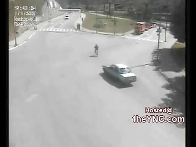 Lady is Killed Instantly by Hit and Run Driver Sent Flying 40 feet and Dismembered (Watch Slow Motion)