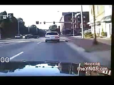 Insane Head on Collision Sends Football Player on a Motorcycle Flying Like a Bird