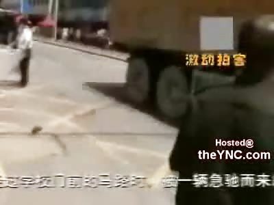 Young Boy Crushed under Truck....Family Goes Crazy on Sidewalk