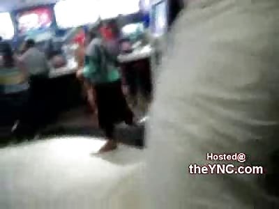 NICE: Two Naked Girls Walk into a Busy McDonalds Wearing Chicken Masks.....Go Get an Order of Nuggets