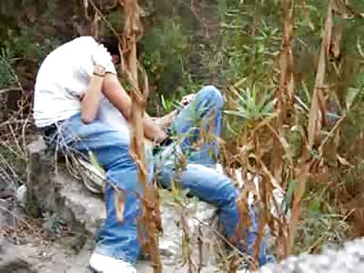 Teen Couple Caught Fucking in the Woods