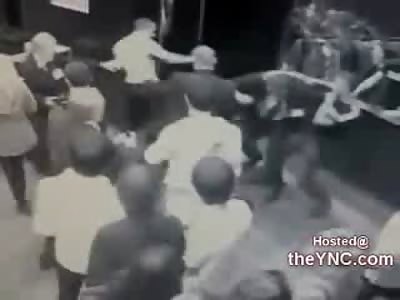 Just give Me back my Coat: Tough Russian Fighter Embarrases Security Guards at Nightclub