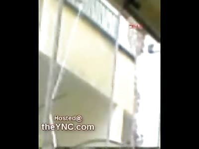 What is This?? Mother has her Daughter on a Leash and Pulls Her up 4 Floors by her Underwear