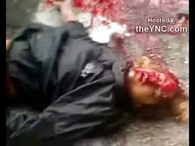 2 Females in Work Uniforms Run Over and Loaded into Coffins in the Street