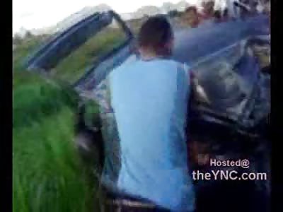 GRAPHIC: Females Crushed to Death in Car in Barcarena, Brazil (Aftermath Footage posted Yesterday) 