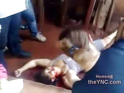 We're First on Scene: Female Stabbed to Death by Boyfriend lies Dead in Broad Daylight