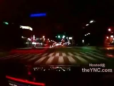 Brutal Dashcam Death: Man and Girlfriend Land on Top of Hood after being Blasted by Car (watch slow motion) 