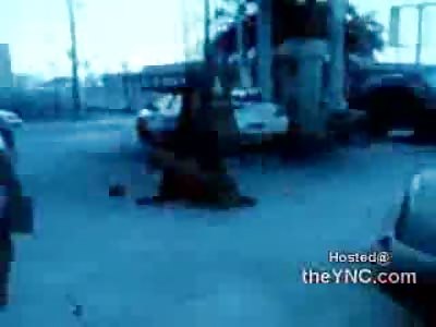 Muslim Man Left Convulsing on the Ground after Being Attacked by 5 Blacks