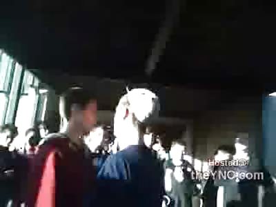 Bully Talking MAD Shit Gets Owned by a Quick Left Hand