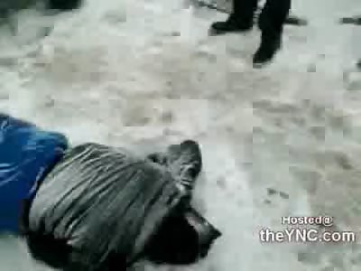 Death on a Snowy Road: 1 Girl and 2 Guys Run their 4 Wheeler into a Bus