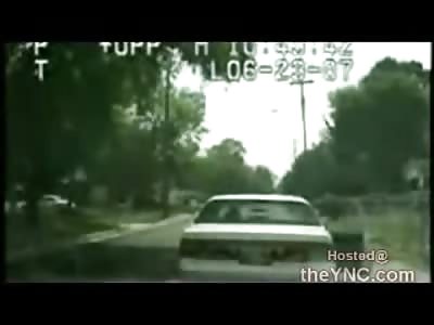 Rookie Cop Hits Fellow Officer instead of Suspect 