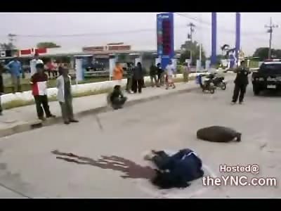 Pretty Teenage Girl Run over by a Truck on her Moped, Mother shows up to ID Her