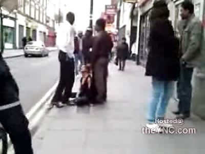 Deranged Suicidal Lady Throws Herself Under a Bus....Head First
